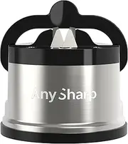 AnySharp ASKSPRO Knife Sharpener, Gunmetal Grey/Black