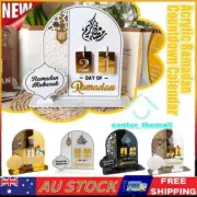 Eid Mubarak Decor Kareem Ramadan Ornament Acrylic Calendar Desktop Decoration NJ