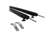 2x Caravan Curved Awning Rafters Black Slight Curve Rafter, Roll Out Roof Rails