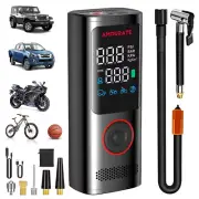 120w 160PSI Cordless Air Pump Car Tire Inflator with LCD Screen Pressure Gauges