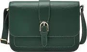 [FOSSIL] Women's Green Leather Zoey Crossbody Bag