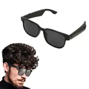 Smart Glasses BT 5.1 Voice Control Bluetooth Sunglasses with Noise Canceling Microphone for Listening to Music Riding