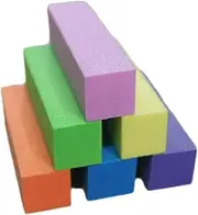 LIFKOME 12Pcs Nail Buffer File Blocks Dual Sided Sponge Nail Shiner for Manicure Pedicure Colors Purple Blue Pink Yellow Orange Nail Polisher