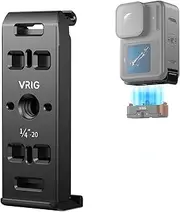 VRIG Replacement Magnetic Battery Cover for Gopro Hero 13/12/11/10/9 Black,Side Door Cover with 1/4" Screw and Ace Mount