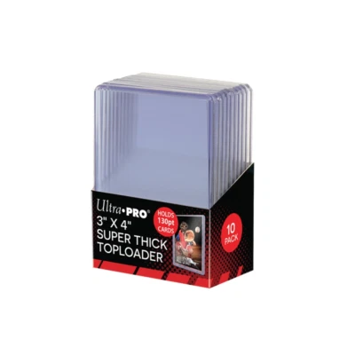 Ultra Pro 35/55/75/100/130/180PT Clear Regular Top Loaders Standard Size for All