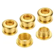5mm(1/5 Inch) Brass Hole Eyelets, 4 Pcs Arc Surface Grommets, Gold Tone