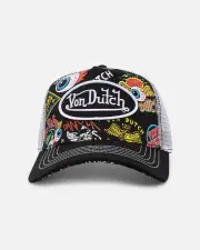 [VON DUTCH] Von Dutch Black Jax Psycho Trucker Black Jax Psych - Size ONE ONE Black Jax Psych