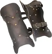 [Cachorro] Medieval Steampunk Armguard, Vintage Multilayer Belt Buckle Gauntlets Wristband, Faux Leather Boxing Gloves Cosplay Costume Accessories For Winter And Fall