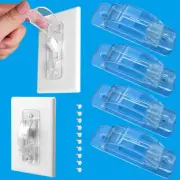 Childproof Light Switch Guard Cover 4 Pack for Toggle Switches