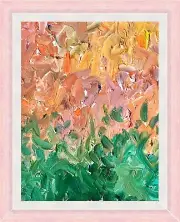 Spring Bloom Original Oil Painting On Canvas Framed Blooming Garden Abstract Art