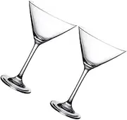 SOPOTUTU 2Pcs Unique Cocktail Glass Elegant Goblet for Home Bar Smooth Surface Red Wine Cup for Mixing Drinks Chic Design for Parties and Nightclubs