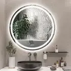Bathroom LED Mirror 36 Inch round Bathroom Mirror with Lights Large Anti-Fog Lig