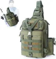 Lightweight 20L Fishing Tackle Backpack with Adjustable Strap and Compartments