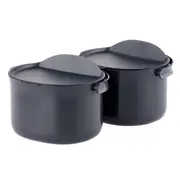 Skaza 3.3L Organko Compost Caddy - Pack of 2 -Black
