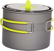 Abbraccia Camping Pot Camping Cookware Cooking Equipment Lightweight Cook Gear Pot Pan for Hiking Survival Fishing Trekking Kitchen