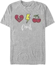 [Disney] Unisex Dnca-Cruella Patches Organic Short Sleeve T-Shirt