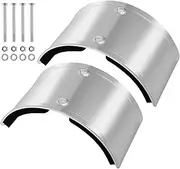 2Pcs Drywall Stilt Curved Plate Aluminum Alloy Drywall Stilt Foot Rest Replacement Part Sturdy Stilt Leg Cuff Plate with Screw Stilt Leg Comfort Plate Stilt Accessories for Fixed Leg