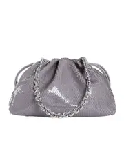 Loewe Flamenco Sequined Medium Purse Bag One size grey