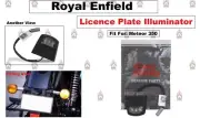 Genuine ROYAL ENFIELD "REAR LICENSE NUMBER PLATE LIGHT" For METEOR 350