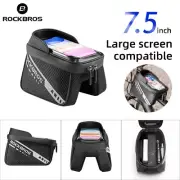 ROCKBROS Reflective Cycling Bicycle Frame Bag Phone Case Bag For MTB Road Bike