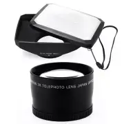 58mm Wide Hood,Tele Lens for Olympus M4/3 M.Zuiko Digital ED 75-300mm 1:4.8-6.7