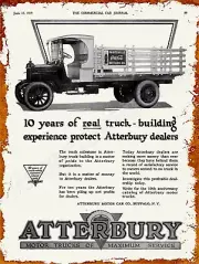 1919 Atterbury Motor Trucks New Metal Sign: Buffalo, New York - Painesville Coke