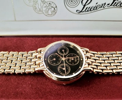 Very Rare Retro Lucien Piccard Manhattan Mens Watch NIB