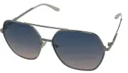 Guess Sunglass Womens Light Nickeltin Oversized Square Gradient Lens GF0415. 10W