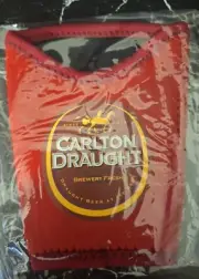 Carlton Draught AFL Beer Schooner Glass Holder Cooler Sleeve New