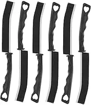 PartyKindom 6pcs Crevice Cleaning Brush for Tile Floors Window Tracks Corners Grout Cleaner Tools for Hard to Reach Areas Kitchen Bathroom