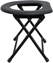 AIMALL 1PC Outdoor Camp Travel Camping Portable Folding Toilet Caravan 35 * 35CM, Sturdy Carbon Steel Frame, Slip-Resistant, Compact & Lightweight for Camping, Caravan, Hunting, Fishing