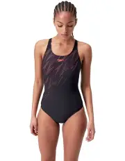 [Speedo] Hyperboom Placement Muscleback in Black/Red