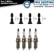 Ignition Coil Boots & Iridium Spark Plug Kit Set for Chevy Buick Pontiac GM