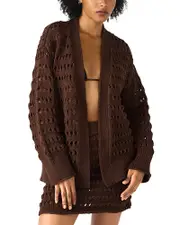 Steve Madden Eastyn Crocheted Cardigan