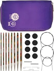 KnitPro Crochet Hooks in Zipper Case, Symfonie Tunisian Afghan Wood Tips and Accessories, 3.5-8mm
