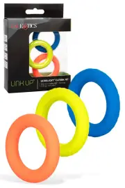 California Exotic Link Up Climax 3 Piece Cock Ring Set