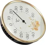 ANDRESLAD Sauna Wall Thermometer Durable Temperature Measuring Device for Simple Analog Gauge for Home Use Readings for Nursery Kitchen Office and Garden