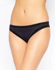Seafolly ACTIVE All Sports Scuba Hipster Bikini Bottom US 8 Black Mesh NEW
