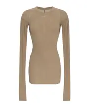 Rick Owens Semi Sheer Knitted Top IT40,IT42 beige