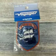 Vintage Voyager Massachusetts Patch Embroidered Sew Iron Travel States