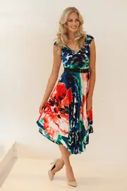 Gracie Dress W Belt--LEI-N14GRATRO