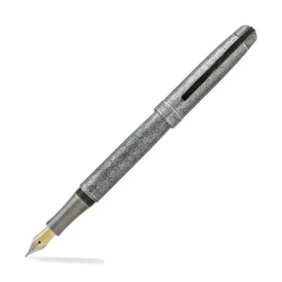 Laban Antique Silver- Fountain Pen - Fine -NEW - LPF-9191-ATGY-F