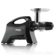 Omega Cold Press Masticating Horizontal Juicer with 3-Stage Augur, Matte Black