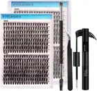 DIY Lash Extension Kit 320 Pcs Lash Clusters Kit Individual Lashes Natural 9-16M