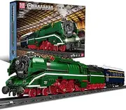 Mould King 12007 German Express Steam Train Building Set, LED Motor Track Model Block Kit, STEM Toy to Build Gift Boys Girls Aged 14+ 2348pcs
