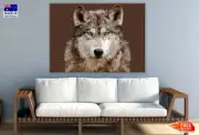 Wolf Closeup Abstract Design Wall Canvas Home Decor Australian Made Quality