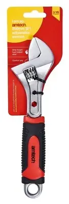 8" Pipe Adjustable Wrench Spanner Heavy Duty Drop Forged Inch Metric Non-Slip