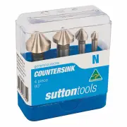Sutton C1070004 - Countersink 3 Flute Set Heavy Duty Cobalt