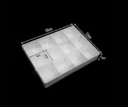 100 WHITE CHOCOLATE BOX 16x12x3cm CLEAR LID 12 Pack Bay mini sweet retail gift