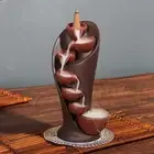 Waterfall Incense Holder Backflow Incense Burner with 20 Incense